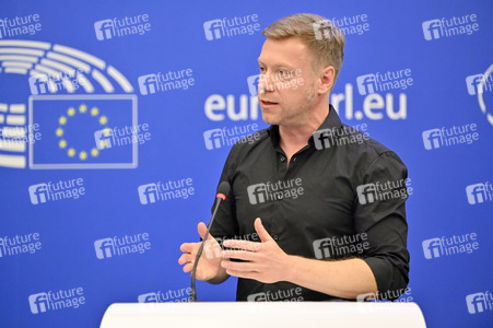 Pressebriefing der Fraktion Die Linke im EU-Parlament in Straßburg