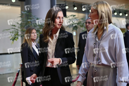 Fototermin mit Sanna Marin im EU-Parlament in Straßburg