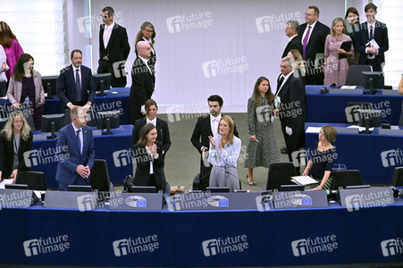 Rede von Sanna Marin im EU-Parlament in Straßburg