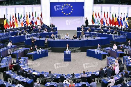 Rede von Sanna Marin im EU-Parlament in Straßburg