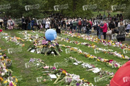 Trauer um Queen Elizabeth in London