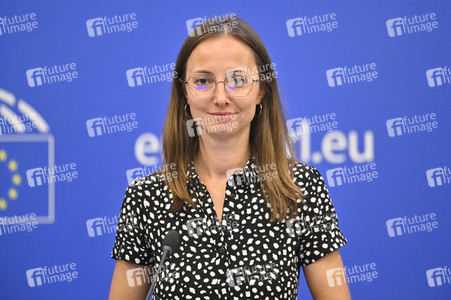 Pressekonferenz zu Produkten, die durch Zwangsarbeit hergestellt werden in Straßburg