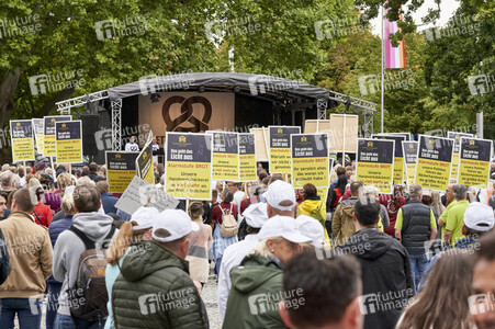 Demonstration des Bäckerhandwerks in Hannover