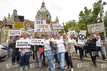 Demonstration des Bäckerhandwerks in Hannover