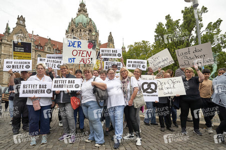 Demonstration des Bäckerhandwerks in Hannover