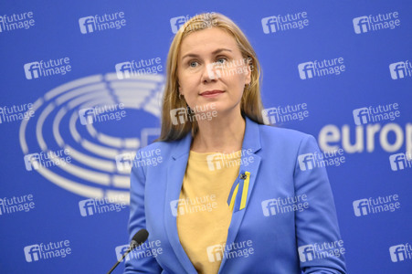 Pressekonferenz zu erneuerbaren Energien im EU-Parlament in Straßburg