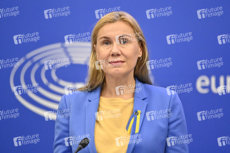 Pressekonferenz zu erneuerbaren Energien im EU-Parlament in Straßburg