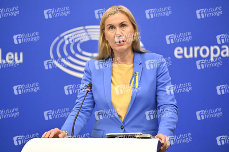 Pressekonferenz zu erneuerbaren Energien im EU-Parlament in Straßburg