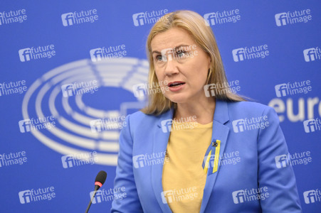 Pressekonferenz zu erneuerbaren Energien im EU-Parlament in Straßburg