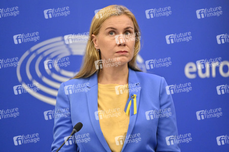 Pressekonferenz zu erneuerbaren Energien im EU-Parlament in Straßburg