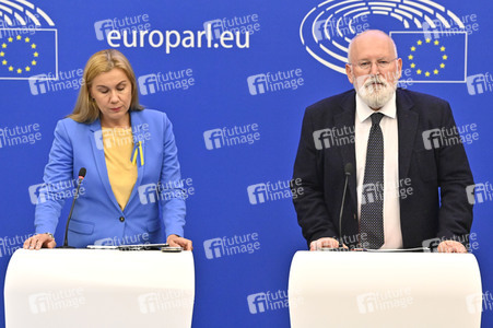 Pressekonferenz zu erneuerbaren Energien im EU-Parlament in Straßburg