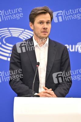 Pressekonferenz zu der Überarbeitung der Energieeffizienzrichtlinie im EU-Parlament in Straßburg