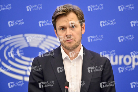 Pressekonferenz zu der Überarbeitung der Energieeffizienzrichtlinie im EU-Parlament in Straßburg