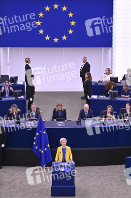Rede von Ursula von der Leyen zu Lage der EU im EU-Parlament in Straßburg