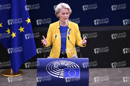 Rede von Ursula von der Leyen zu Lage der EU im EU-Parlament in Straßburg