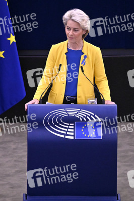 Rede von Ursula von der Leyen zu Lage der EU im EU-Parlament in Straßburg
