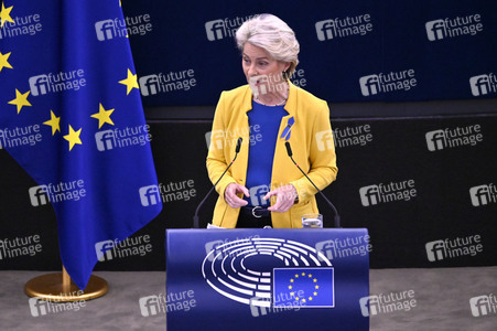 Rede von Ursula von der Leyen zu Lage der EU im EU-Parlament in Straßburg