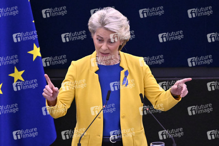 Rede von Ursula von der Leyen zu Lage der EU im EU-Parlament in Straßburg