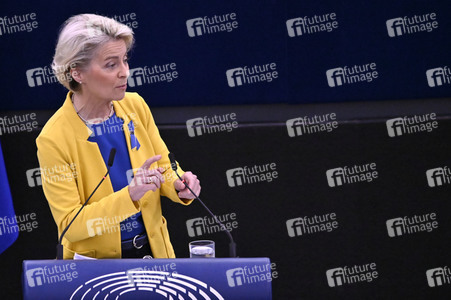 Rede von Ursula von der Leyen zu Lage der EU im EU-Parlament in Straßburg