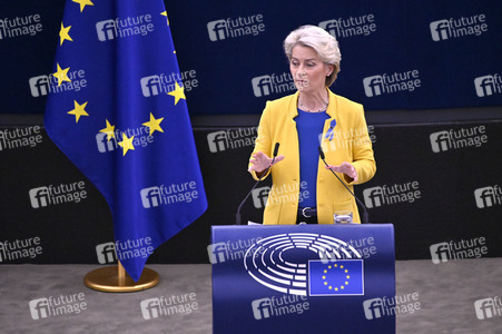 Rede von Ursula von der Leyen zu Lage der EU im EU-Parlament in Straßburg