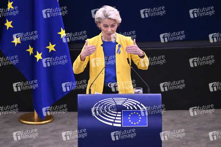 Rede von Ursula von der Leyen zu Lage der EU im EU-Parlament in Straßburg