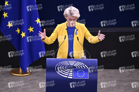 Rede von Ursula von der Leyen zu Lage der EU im EU-Parlament in Straßburg