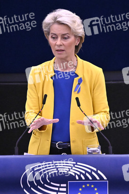 Rede von Ursula von der Leyen zu Lage der EU im EU-Parlament in Straßburg