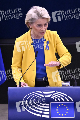 Rede von Ursula von der Leyen zu Lage der EU im EU-Parlament in Straßburg