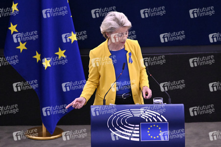 Rede von Ursula von der Leyen zu Lage der EU im EU-Parlament in Straßburg