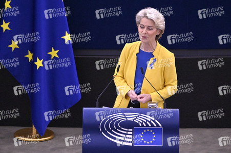 Rede von Ursula von der Leyen zu Lage der EU im EU-Parlament in Straßburg