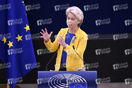 Rede von Ursula von der Leyen zu Lage der EU im EU-Parlament in Straßburg