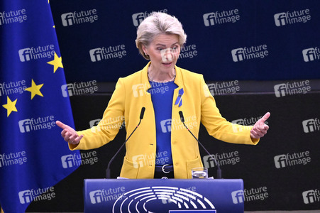 Rede von Ursula von der Leyen zu Lage der EU im EU-Parlament in Straßburg