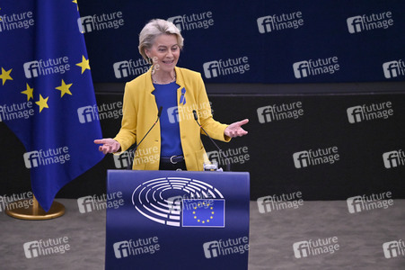 Rede von Ursula von der Leyen zu Lage der EU im EU-Parlament in Straßburg