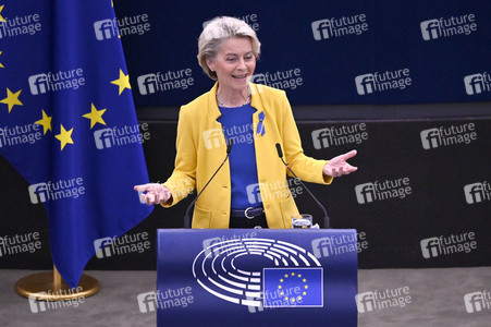 Rede von Ursula von der Leyen zu Lage der EU im EU-Parlament in Straßburg