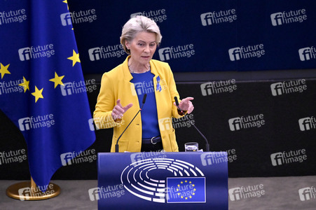 Rede von Ursula von der Leyen zu Lage der EU im EU-Parlament in Straßburg