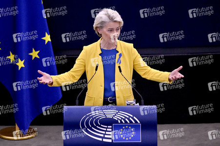 Rede von Ursula von der Leyen zu Lage der EU im EU-Parlament in Straßburg