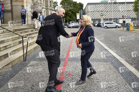 Pressetermin mit Svenja Schulze und Belit Onay in Hannover