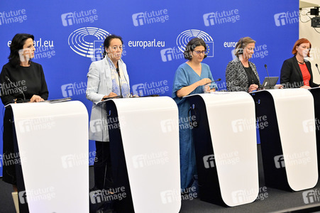Pressekonferenz zum Verhalten Ungarns im EU-Parlament in Straßburg