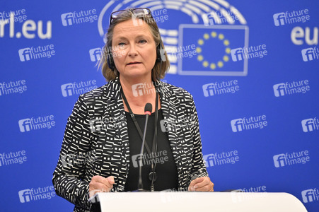 Pressekonferenz zum Verhalten Ungarns im EU-Parlament in Straßburg