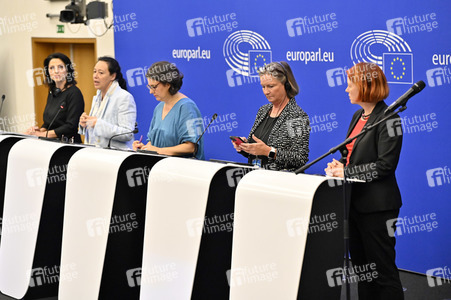 Pressekonferenz zum Verhalten Ungarns im EU-Parlament in Straßburg