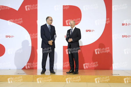 Bildtermin mit Olaf Scholz und Enrico Letta in Berlin