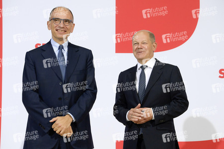 Bildtermin mit Olaf Scholz und Enrico Letta in Berlin