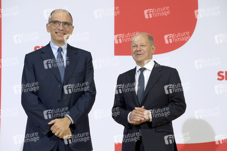 Bildtermin mit Olaf Scholz und Enrico Letta in Berlin