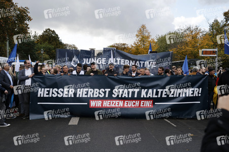 AfD-Demo gegen die die Regierungspolitik in der Energiekrise in Berlin