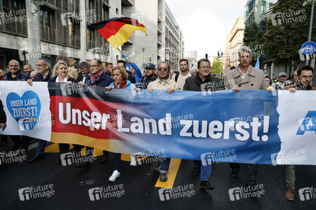 AfD-Demo gegen die die Regierungspolitik in der Energiekrise in Berlin