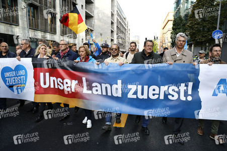 AfD-Demo gegen die die Regierungspolitik in der Energiekrise in Berlin