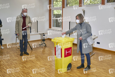 Stimmabgabe zur Landtagswahl 2022 in Hannover