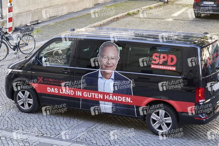 Wahlabend der niedersächsischen Landtagswahl 2022 in Hannover