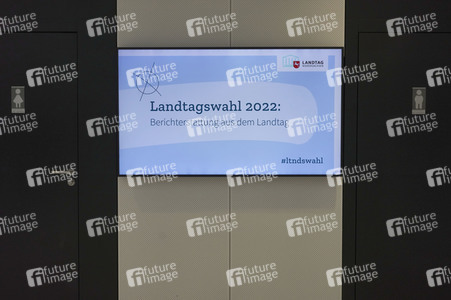 Wahlabend der niedersächsischen Landtagswahl 2022 in Hannover