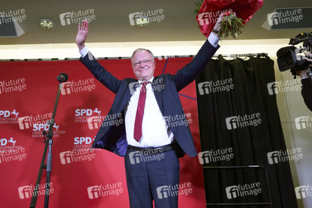 Wahlabend der niedersächsischen Landtagswahl 2022 in Hannover